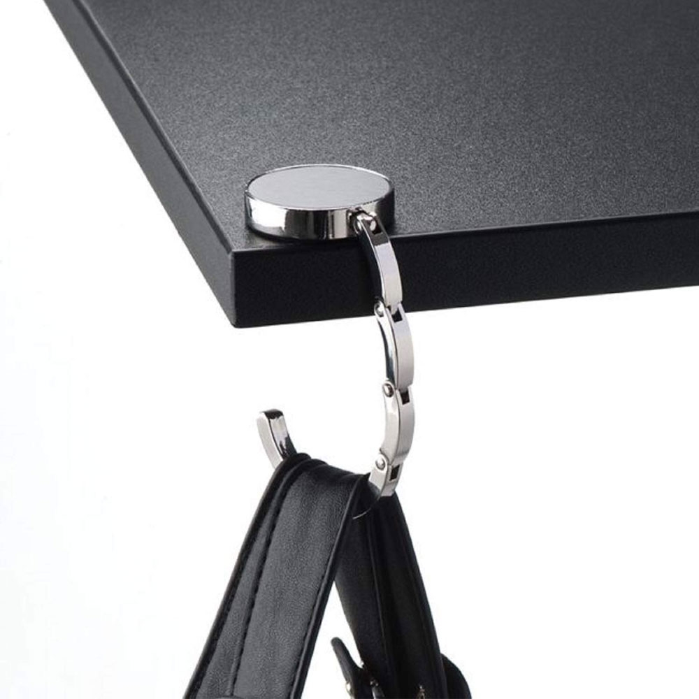 HOWAF 3 Stück Faltbar Handtaschenhalter Taschen Haken Für Tisch