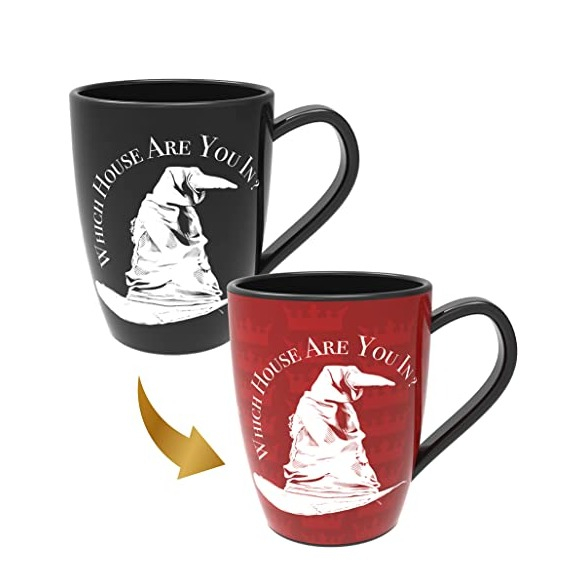 Image of Harry Potter - Keramik Zauber Tasse Sprechender Hut House Reveal Mug - Gryffindor bei Apfelkiste.ch