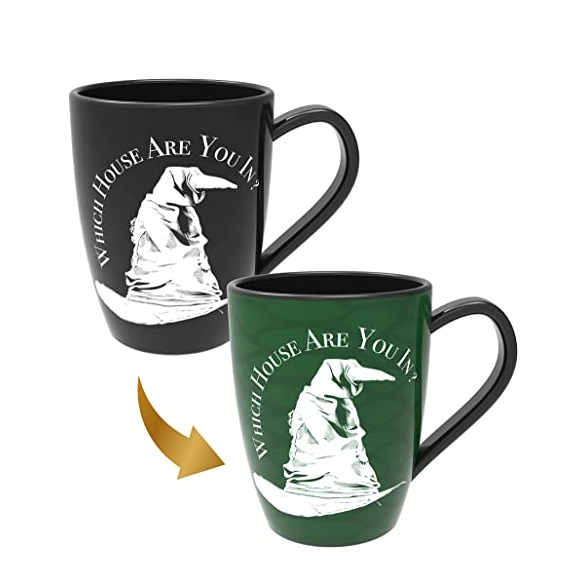 Image of Harry Potter - Keramik Zauber Tasse Sprechender Hut House Reveal Mug - Slytherin bei Apfelkiste.ch