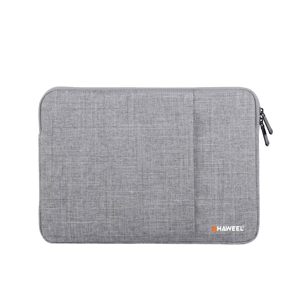 Image of Haweel - 13" Notebooktasche Schutzhülle Sleeve aus Oxford Material (MacBook Air/Pro) - Grau bei Apfelkiste.ch