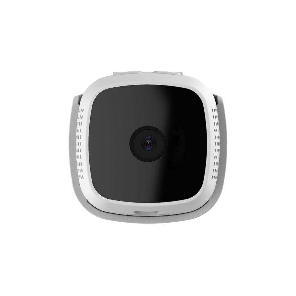 Bodycam HD WiFi Mini Körper Kamera 1280 x 720 Pixel App (iOS/Android) Micro SD Slot + Clip Halter - Weiss