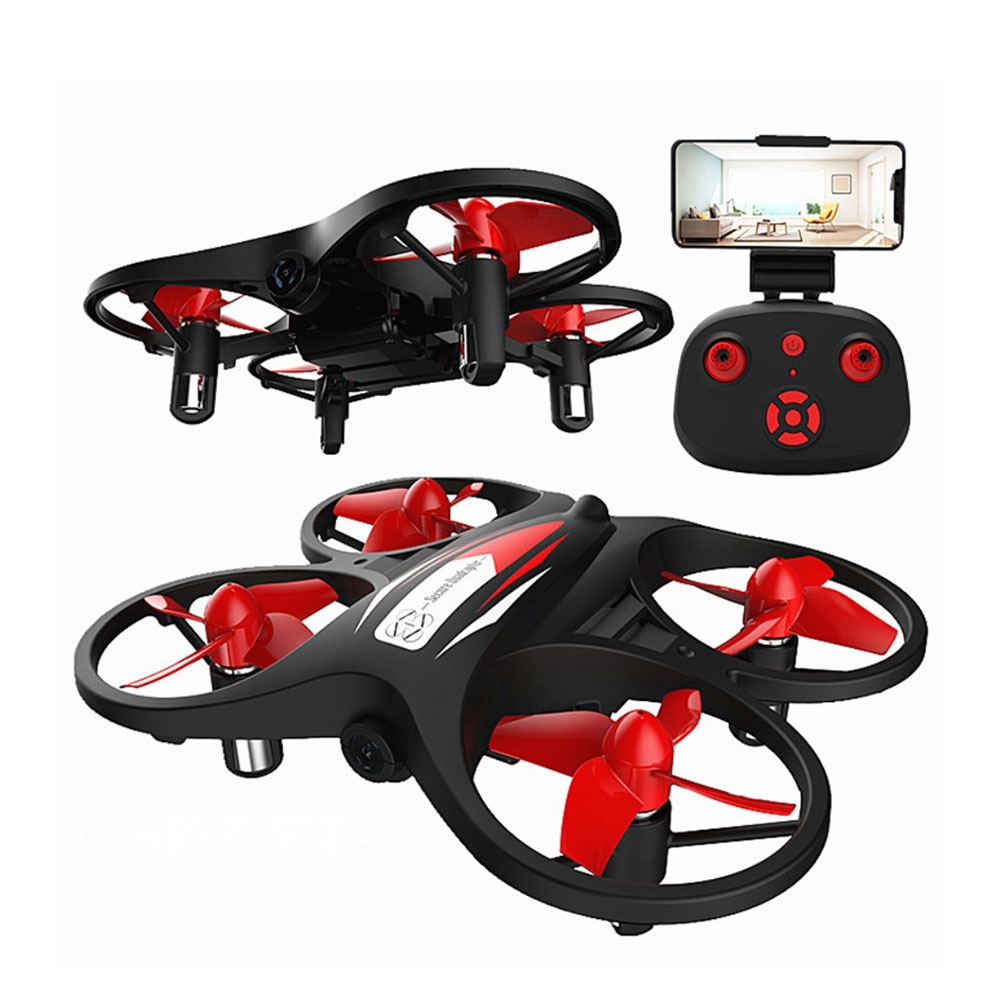 Image of (8x3cm) 720p HD Kamera WiFi Drohne Mini Selfie Quadrocopter mit Fernbedienung für iOS / Android - Schwarz bei Apfelkiste.ch