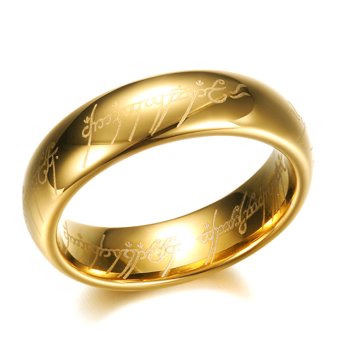 Image of (Gr. 62) Fingerring für Damen + Herren mit Gravur - Gold bei Apfelkiste.ch