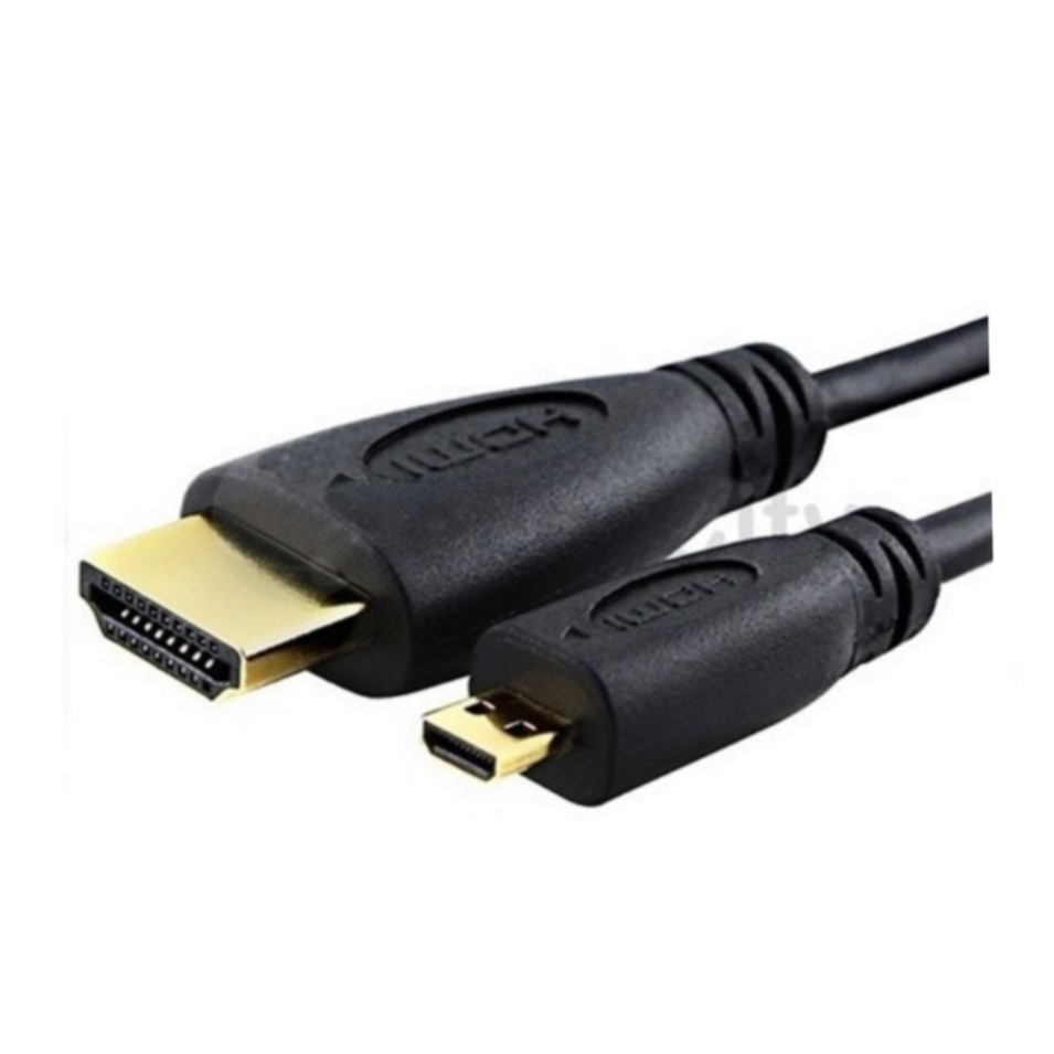 Image of (1.5m) Micro HDMI 1.4 auf HDMI Kabel für GoPro und Camcorder / Digitalkameras - Schwarz bei Apfelkiste.ch