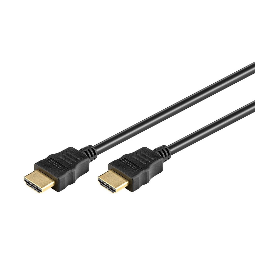 Image of Goobay - (10m) Highspeed FullHD HDMI 1.3 Kabel mit Ethernet Audio/Video Verbindungskabel (51824) - Schwarz bei Apfelkiste.ch