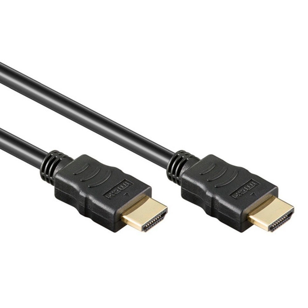 Image of Goobay - (3m) Highspeed 3D / 4K FullHD HDMI 1.4 Kabel mit Ethernet Audio/Video Verbindungskabel - Schwarz bei Apfelkiste.ch