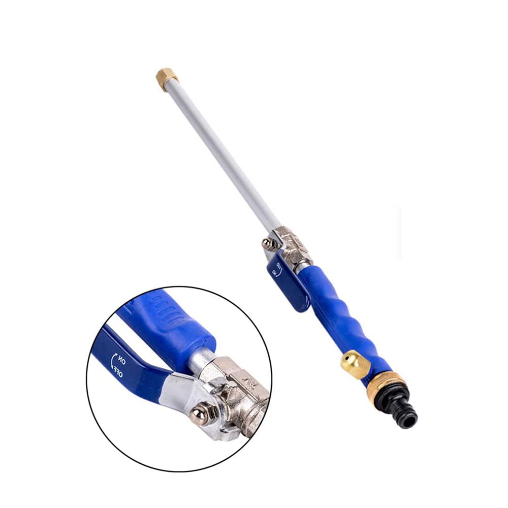 Hochdruckreiniger Sprühlanze Dreckfräser mit Schlauch-Anschluss Schnellkupplung (47cm) - Silber