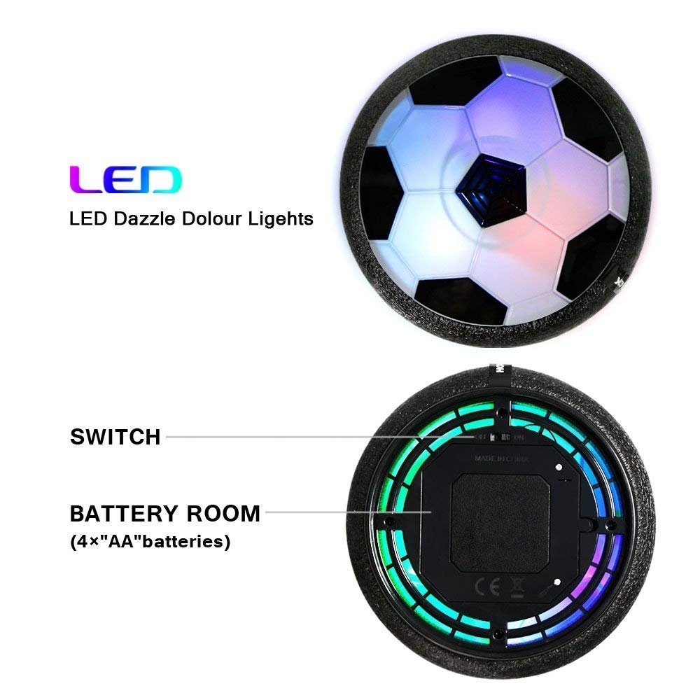 LED Hover Indoor Fußball Floating Air Ball Kinder Spielzeug Beleuchtung Licht 
