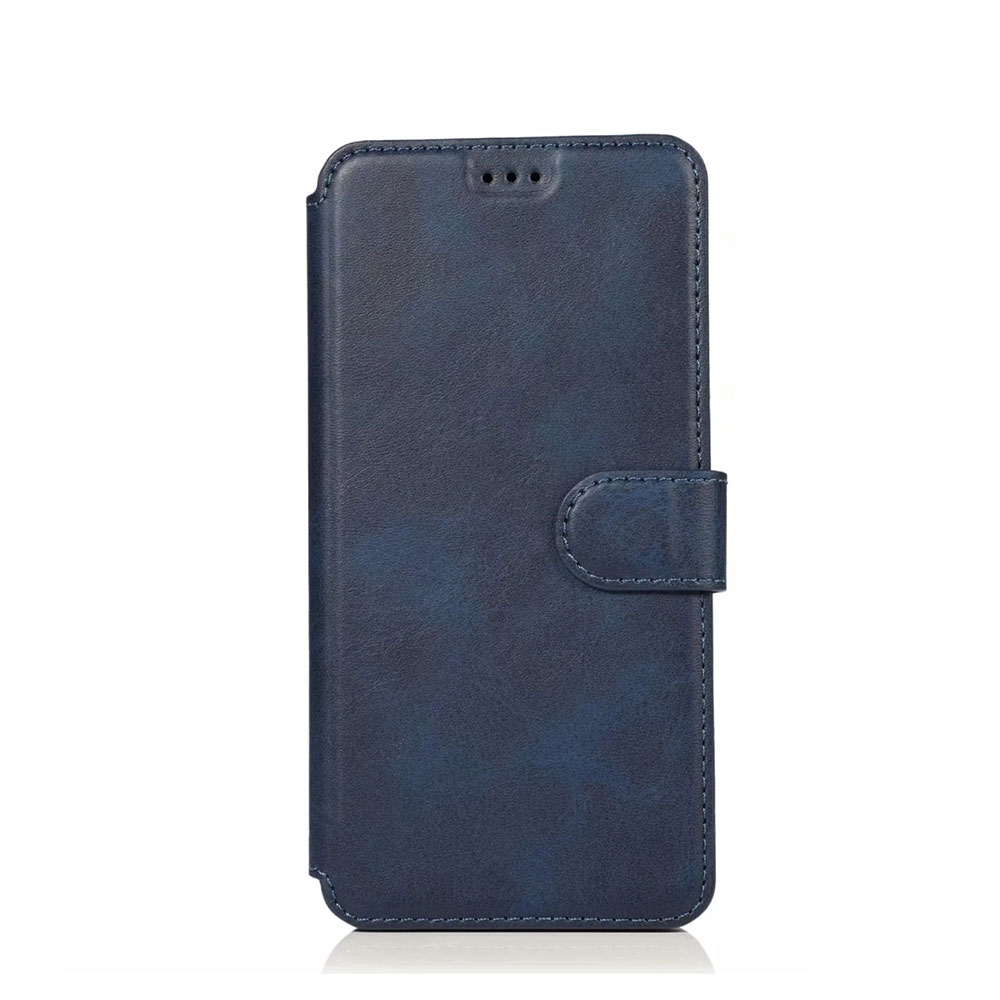 Image of Huawei Mate 10 Lite Leder Tasche mit Kartenfach im Retro Style - Blau bei Apfelkiste.ch