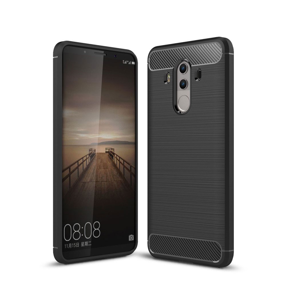 Image of Huawei Mate 10 Pro Gummi Case Schutzhülle Carbon Look - Schwarz bei Apfelkiste.ch