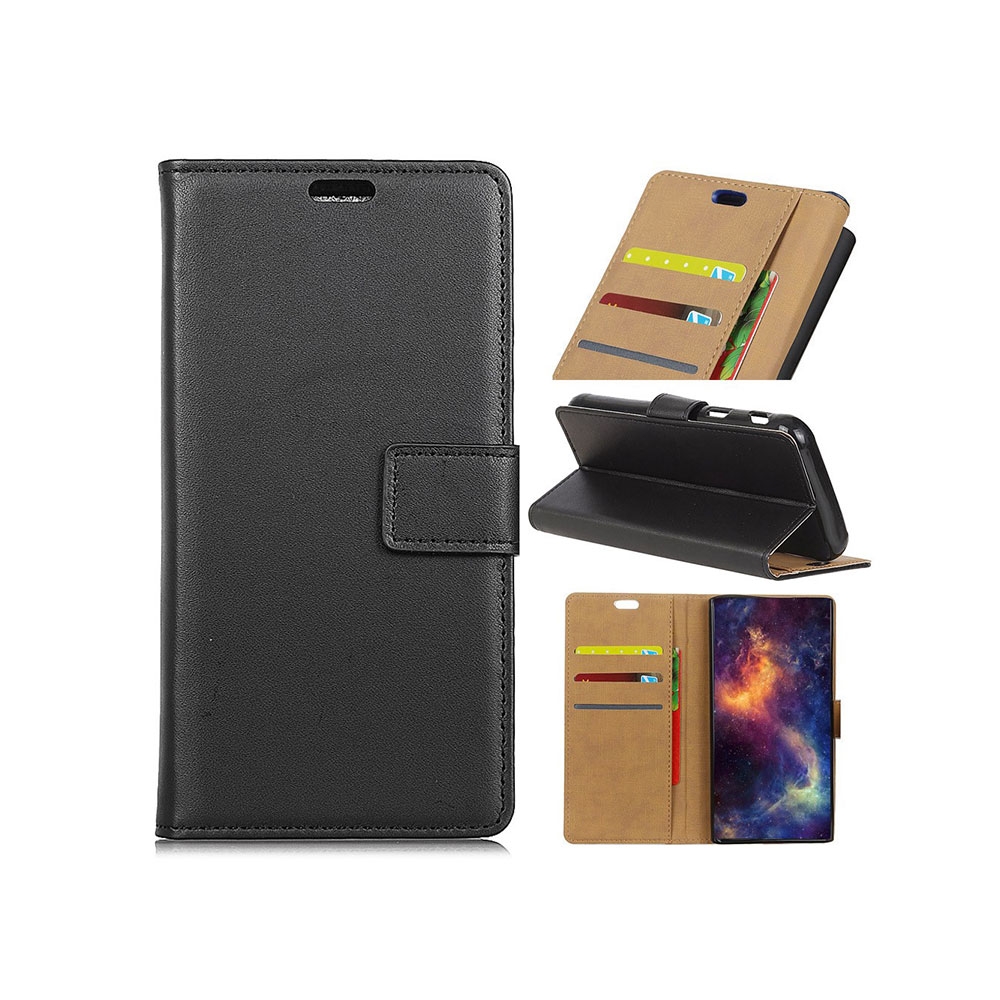 Image of Huawei Mate 10 Pro Leder Flip Tasche mit Kartenfach - Schwarz bei Apfelkiste.ch