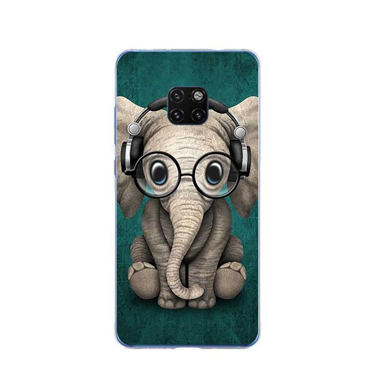 Image of Apfelkiste © - Huawei Mate 20 Pro Gummi Case Hülle Ultra Thin Cooler Elefant - Grün / Grau bei Apfelkiste.ch