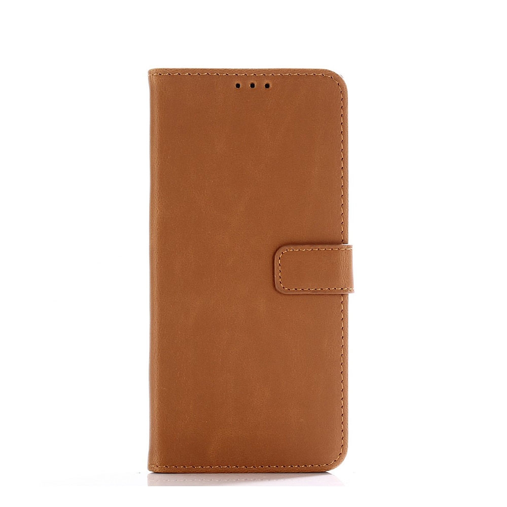 Huawei Mate 20 Pro Leder Tasche Flip Cover Kartenfächer - Braun