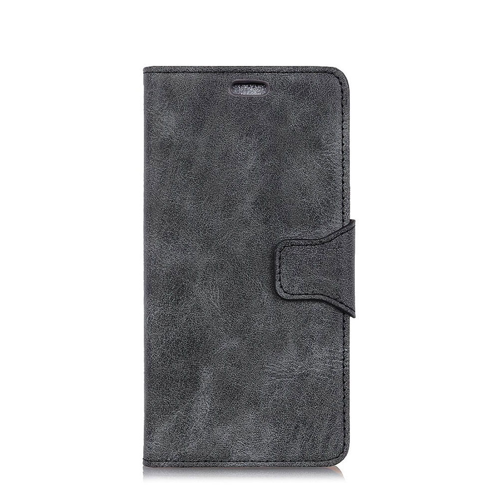 Image of Huawei Mate 20 Pro Vintage Leder Tasche Flip Cover mit Kartenfächer - Grau bei Apfelkiste.ch