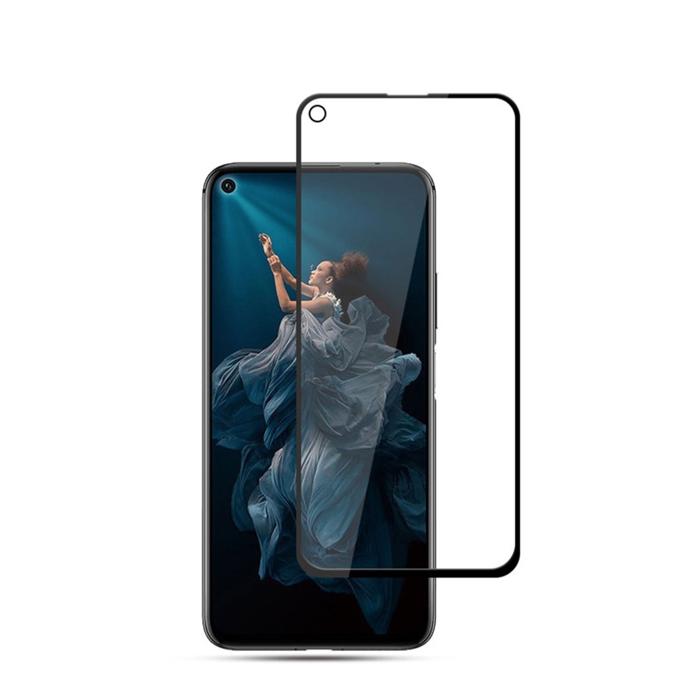 Image of Amorus - Huawei Nova 5T / Honor 20 Vollbild 3D Curved Panzer Display mit Rahmen - Schwarz bei Apfelkiste.ch