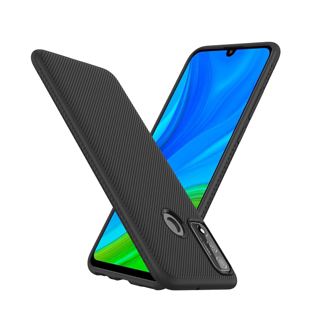 Image of Huawei P Smart (2020) Schutzhülle Gummi Grip Case Slim Design - Schwarz bei Apfelkiste.ch