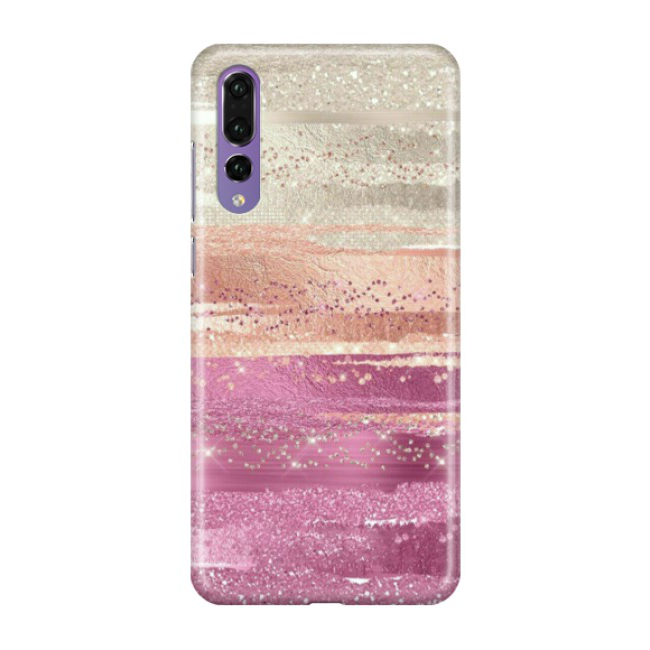Image of Huawei P20 Pro Hardcase Schutzhülle Glitzer Color - Rosa / Roségold bei Apfelkiste.ch