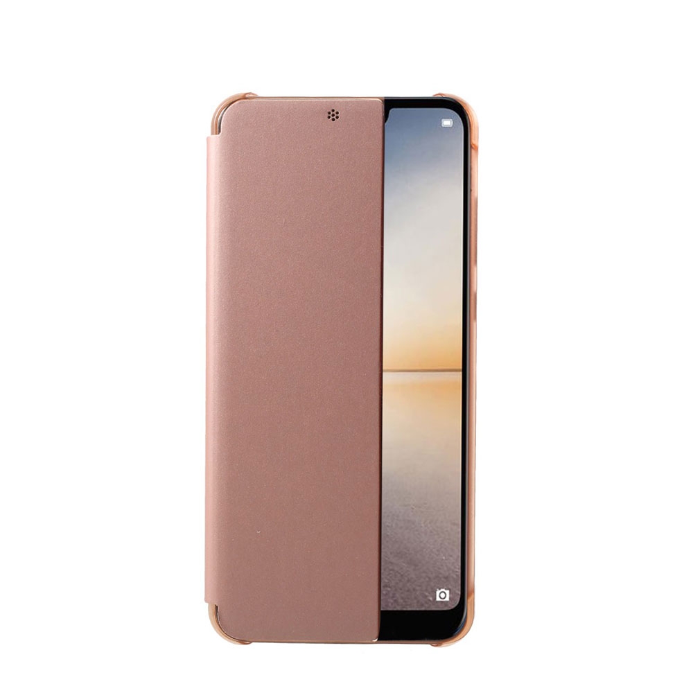 Image of Huawei P20 Pro Leder Hülle Smart View Flip Case - Rosa bei Apfelkiste.ch