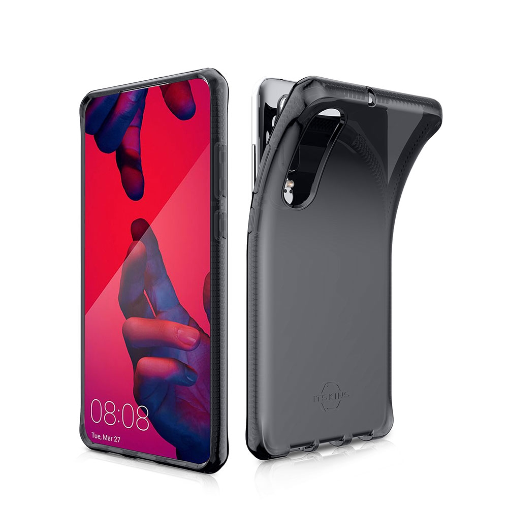 Image of ITSkins - Huawei P30 Spectrum Schutz Hardcase Hülle (Fallschutz 2 Meter) - Transparent / Schwarz bei Apfelkiste.ch