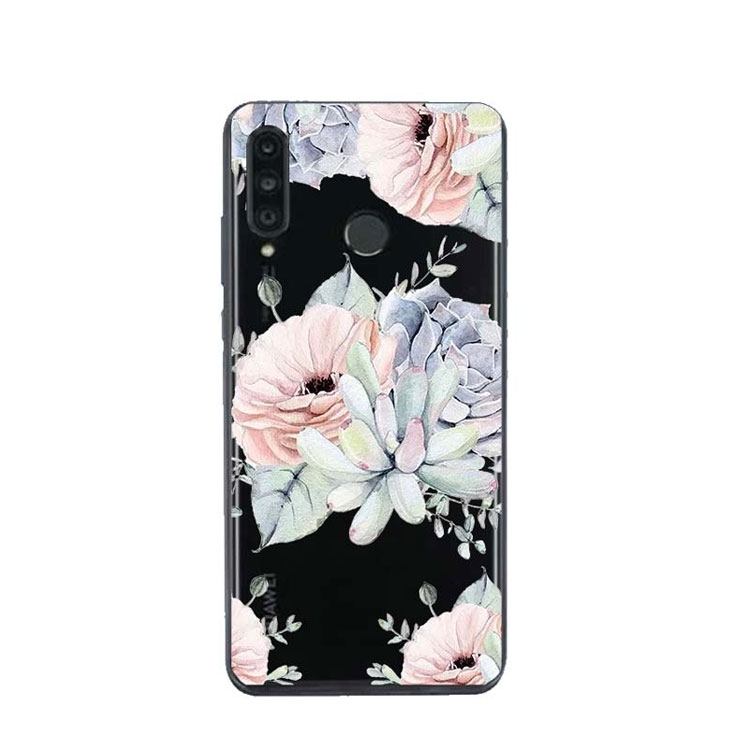 Image of Apfelkiste © - Huawei P30 Lite New Edition / P30 Lite Gummi Case Hülle Ultra Thin Blumen - Transparent bei Apfelkiste.ch