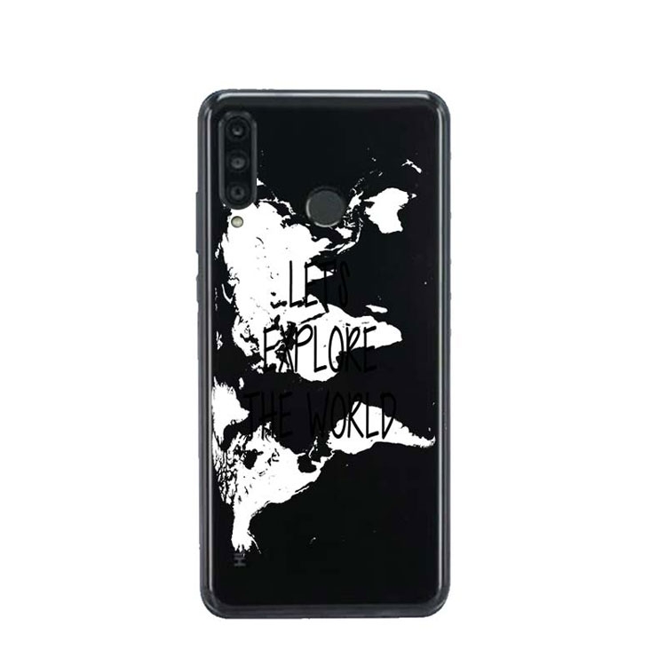 Image of Apfelkiste © - Huawei P30 Lite New Edition / P30 Lite Gummi Case Hülle Ultra Thin Let's Explore The World - Transparent bei Apfelkiste.ch