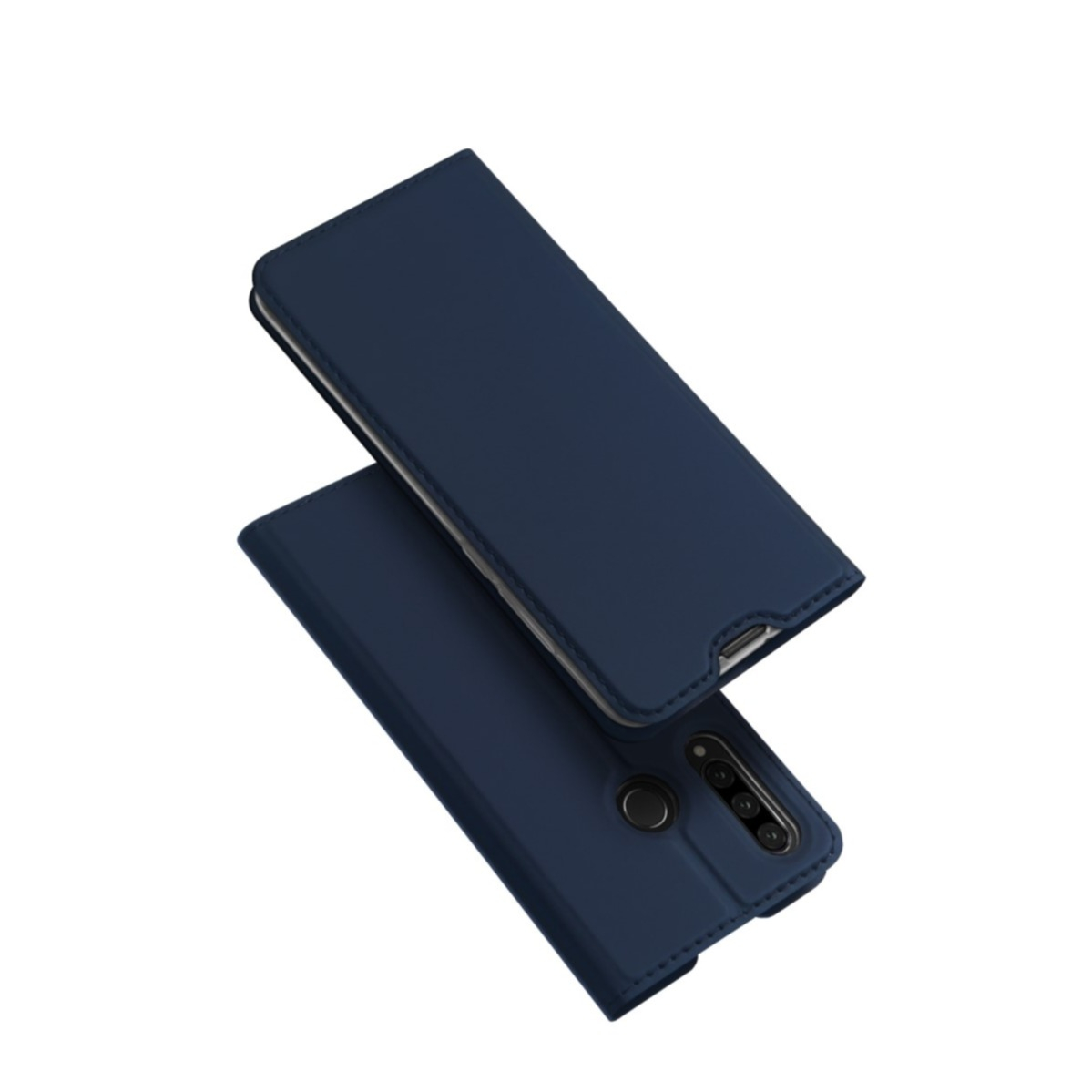 Image of Dux Ducis - Huawei P30 Lite New Edition / P30 Lite Flip Wallet Cover Leder Tasche - Dunkelblau bei Apfelkiste.ch