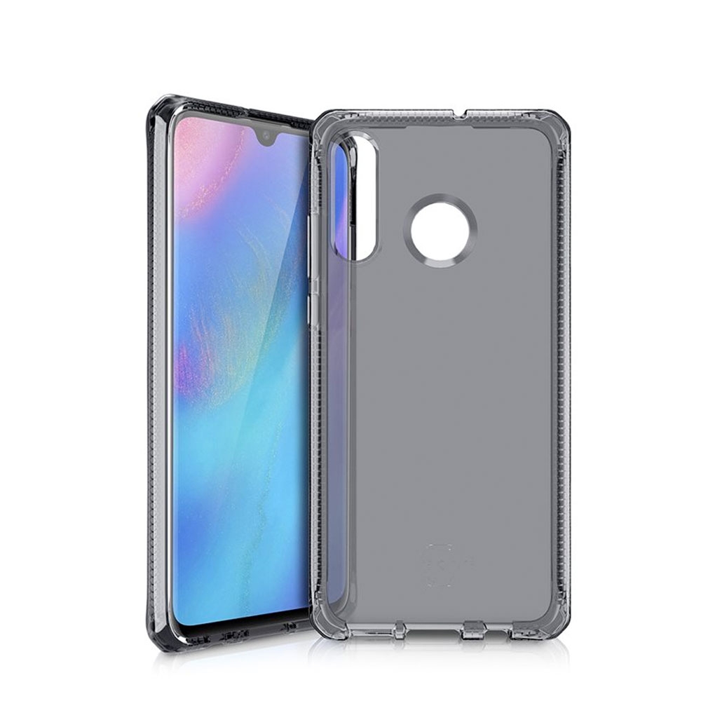 Image of ITSkins - Huawei P30 Lite New Edition / P30 Lite Spectrum Antimikrobielle Schutz Hardcase Hülle (Fallschutz 2 Meter) - Transparent / Schwarz bei Apfelkiste.ch