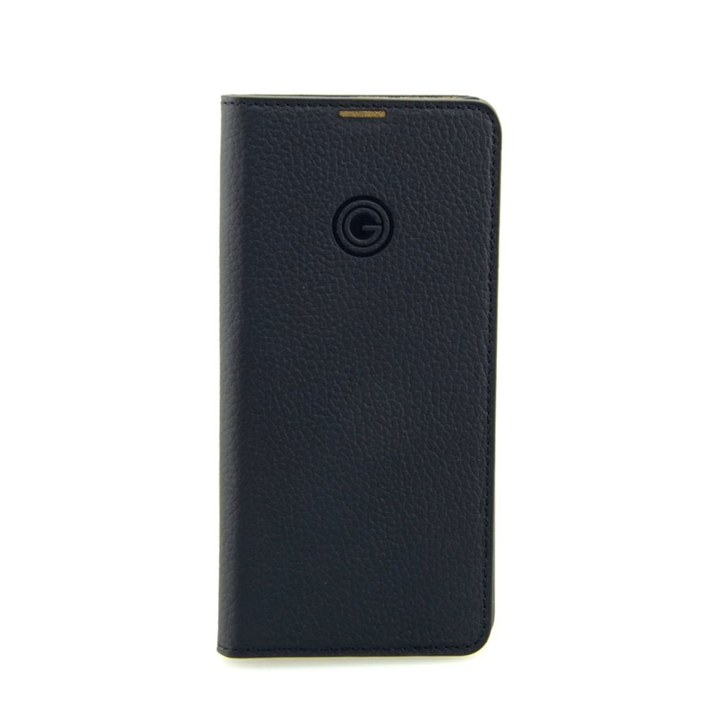 Image of Mike Galeli - Huawei P30 Lite New Edition / P30 Lite Echtleder Book Case Tasche Flip Cover (MARCP30L-M01) - Schwarz bei Apfelkiste.ch