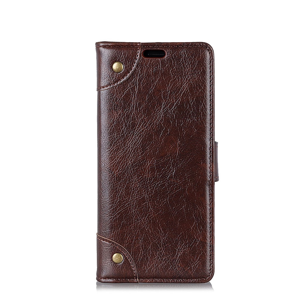 Image of Huawei P30 Pro New Edition / P30 Pro Leder Tasche Flip Cover im Retro Look mit Kartenfächer - Braun bei Apfelkiste.ch