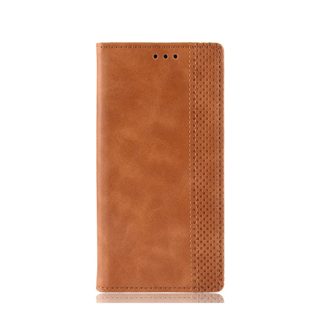Image of Huawei P30 Pro New Edition / P30 Pro Vintage Leder Tasche Flip Cover Fashion Design - Braun bei Apfelkiste.ch
