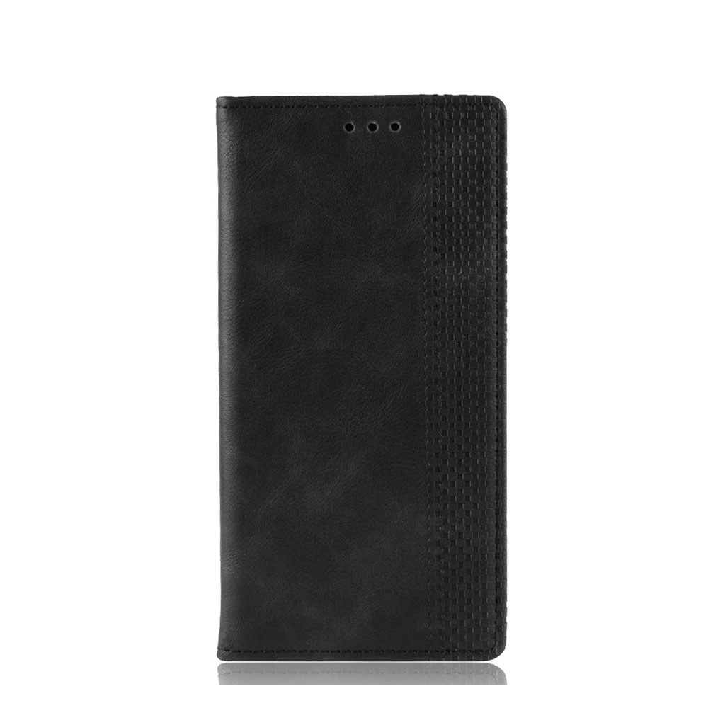 Image of Huawei P30 Pro New Edition / P30 Pro Vintage Leder Tasche Flip Cover Fashion Design - Schwarz bei Apfelkiste.ch