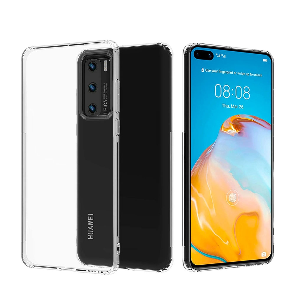 Image of Benks - Huawei P40 Hybrid 2in1 Hülle TPU Bumper + Acryl Rückseite - Transparent bei Apfelkiste.ch