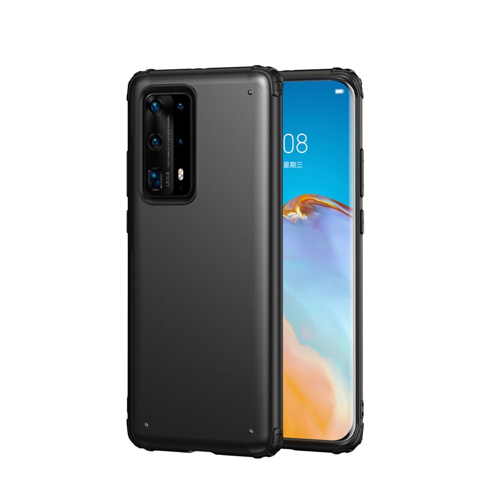 Image of Huawei P40 Pro+ Plus Hybrid TPU Bumper Hülle Air Cushion Fallschutz - Schwarz (Matt) bei Apfelkiste.ch