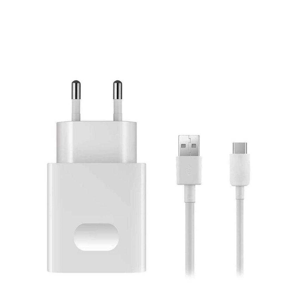 Image of Huawei - 18W Schnell Ladegerät USB Adapter 2A + USB C Ladekabel (02452156) - Weiss bei Apfelkiste.ch