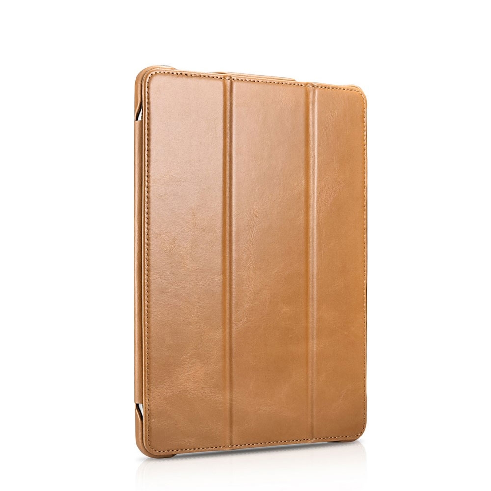 Image of ICarer - iPad Pro 11" (2018) Echtleder Tasche Smart Case Hülle - Braun bei Apfelkiste.ch