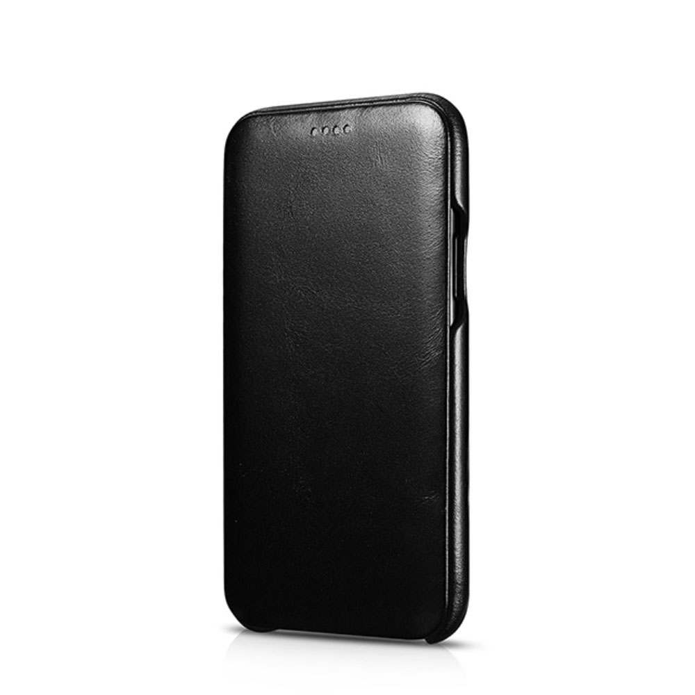 Image of ICarer - iPhone 11 Pro Echtleder Tasche Case Hülle - Schwarz bei Apfelkiste.ch