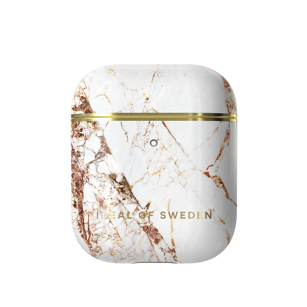 Image of iDeal of Sweden - AirPods (1. & 2. Generation) Printed Case Schutzhülle Abdeckung (IDFAPC-46) - Carrara Gold bei Apfelkiste.ch