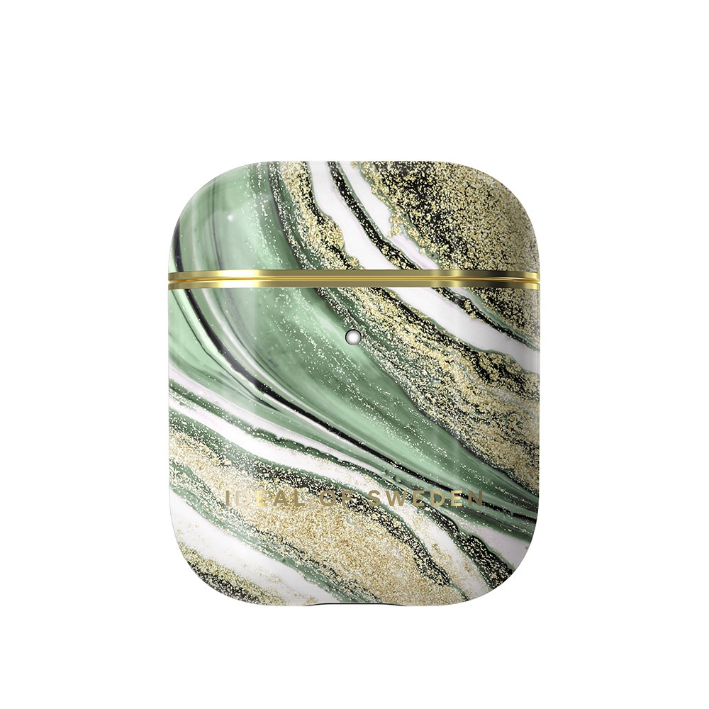 Image of iDeal of Sweden - AirPods (1. & 2. Generation) Printed Case Schutzhülle Abdeckung (IDFAPC-192) - Cosmic Green Swirl bei Apfelkiste.ch