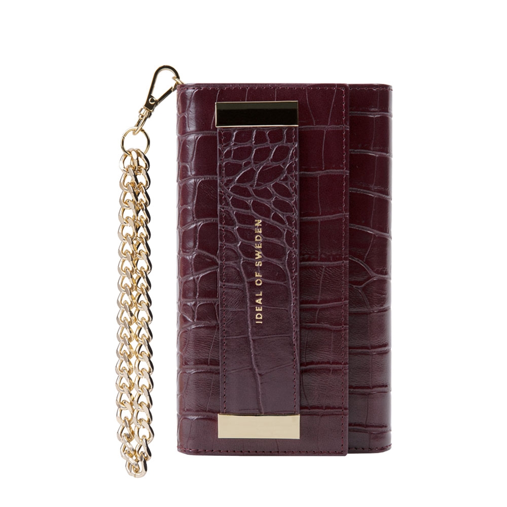 Image of iDeal of Sweden - iPhone 12 Mini 2in1 Leder Tasche + Hülle Studio Clutch (IDSTCAW20-2054-238) - Plum Croco bei Apfelkiste.ch
