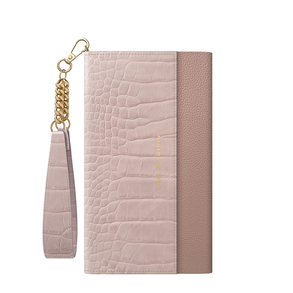 Image of iDeal of Sweden - iPhone 12 / iPhone 12 Pro 2in1 Leder Tasche + Hülle Signature Clutch (IDSCSS20-I2061-211) - Misty Rose Croco bei Apfelkiste.ch