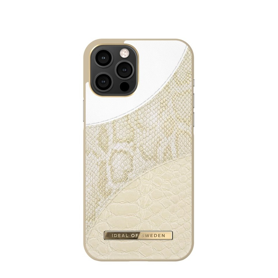 Image of iDeal of Sweden - iPhone 12 Pro Max Hardcase Hülle Atelier Case (IDACSS21-I2067-270) - Cream Gold Snake bei Apfelkiste.ch