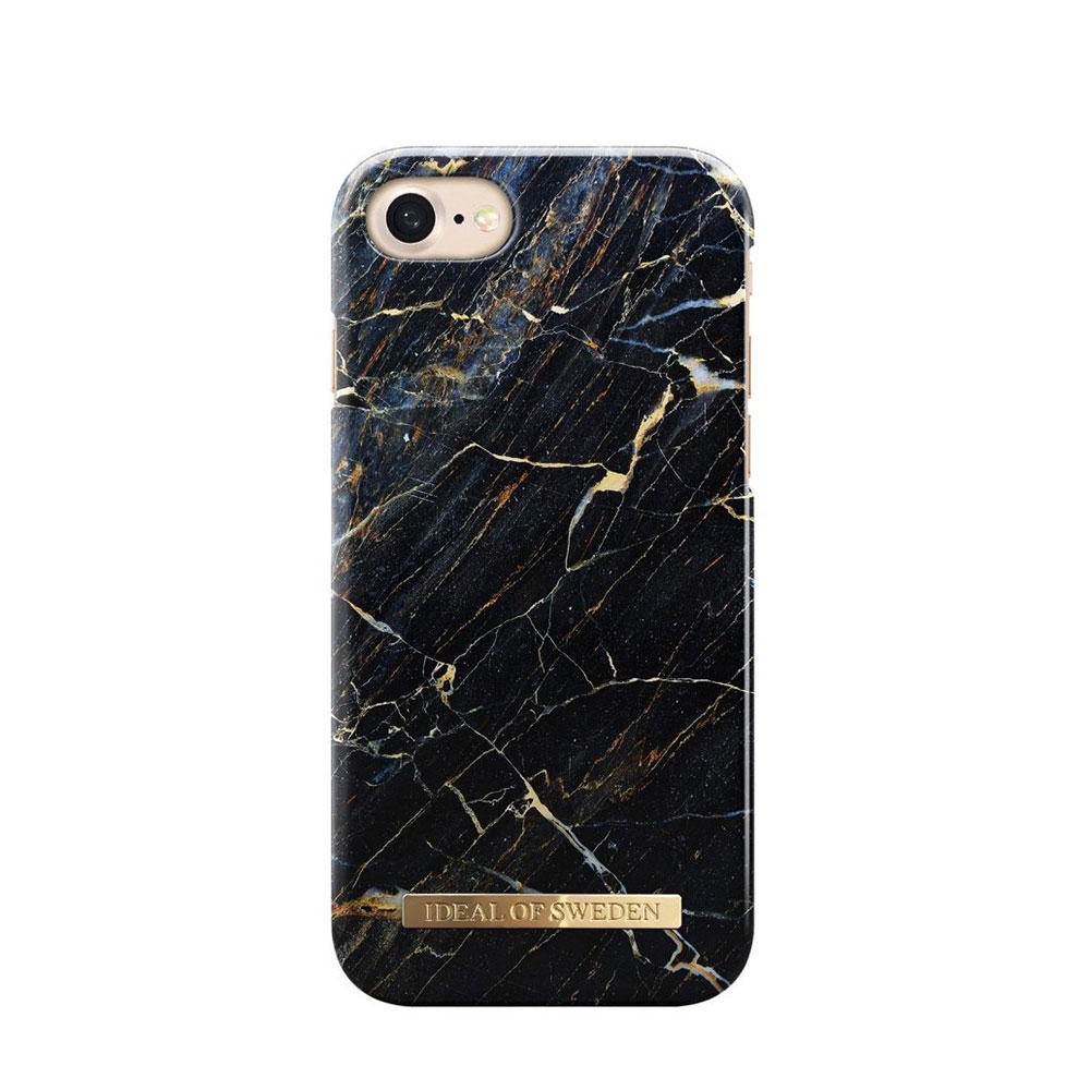 Image of iDeal of Sweden - iPhone SE (2022/2020) / 8 / 7 / 6S Hardcase Hülle (IDFCA16-I7-4) - Port Laurent Marble Marmor Schwarz bei Apfelkiste.ch