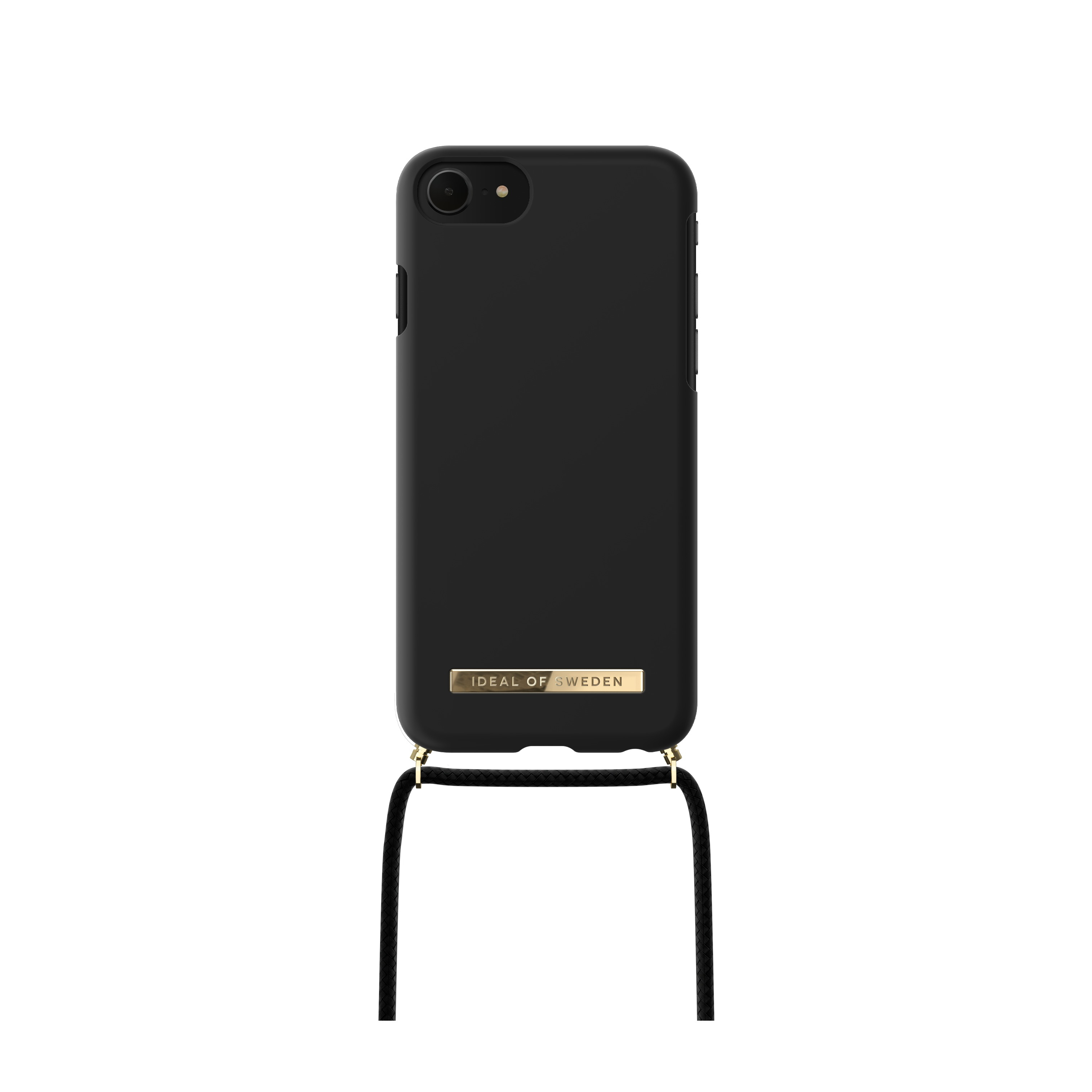 Image of iDeal of Sweden - iPhone SE (2022/2020) / 8 / 7 / 6S Necklace Case Hardcase Hülle Ordinary + Handykette (IDPNSS21-17-267) - Jet Black bei Apfelkiste.ch