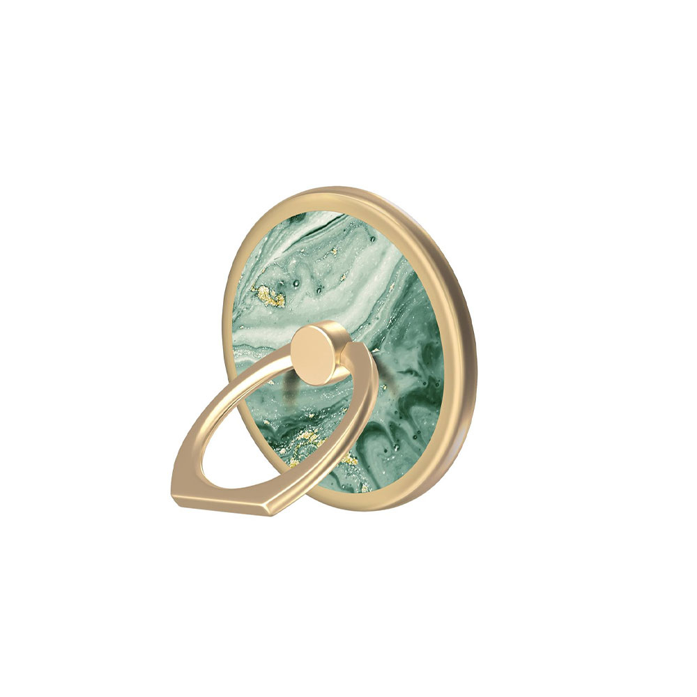 Image of iDeal of Sweden - Magnetische Finger Griff Ring Halterung 360 Grad für Smartphones + Magneteinlage (IDMRMSS21-258) - Mint Swirl Marble bei Apfelkiste.ch