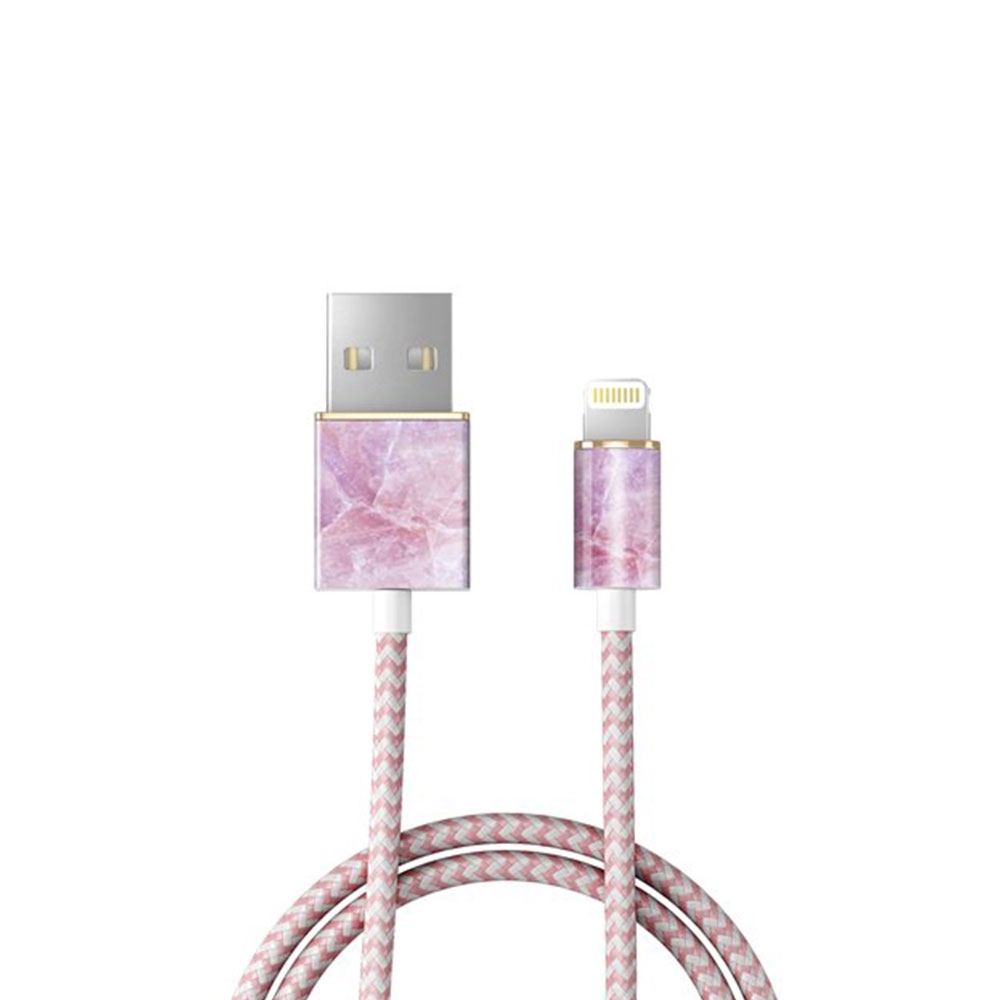Image of iDeal of Sweden - (1m) MFi Lightning USB Ladekabel Datenkabel (IDFCL-52) - Pilion Pink Marble bei Apfelkiste.ch