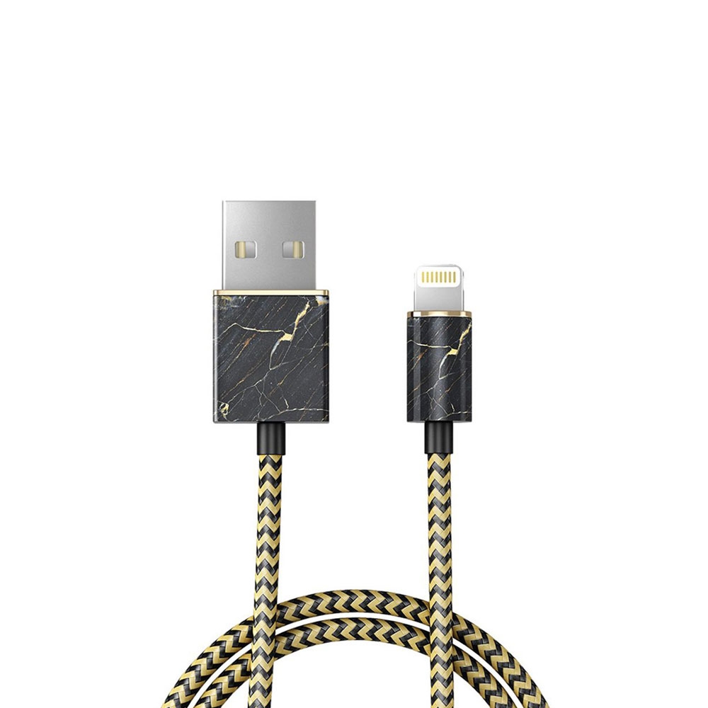 Image of iDeal of Sweden - (1m) MFi Lightning USB Ladekabel Datenkabel (IDFCL-49) - Port Laurent Marble Marmor bei Apfelkiste.ch