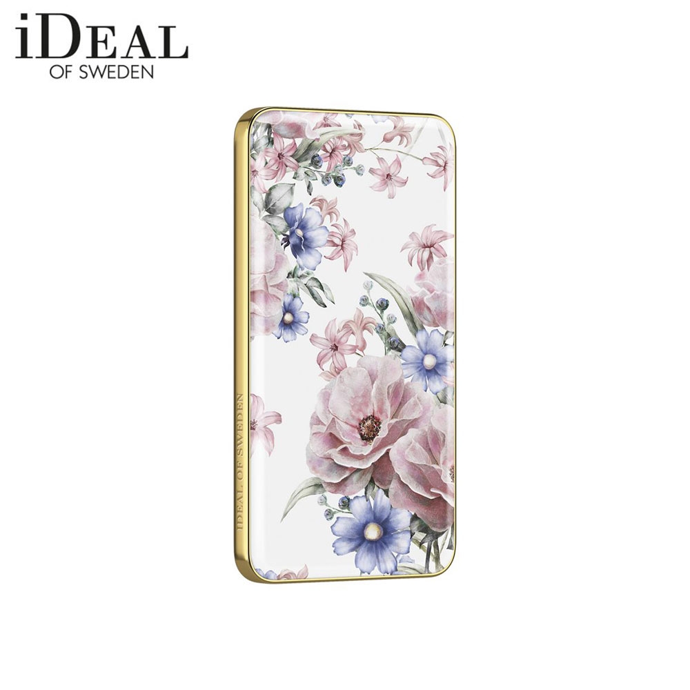 2.1A USB Power Bank 5000mAh Ladegerät Slim Look (IDFPB-58) - Floral Romance