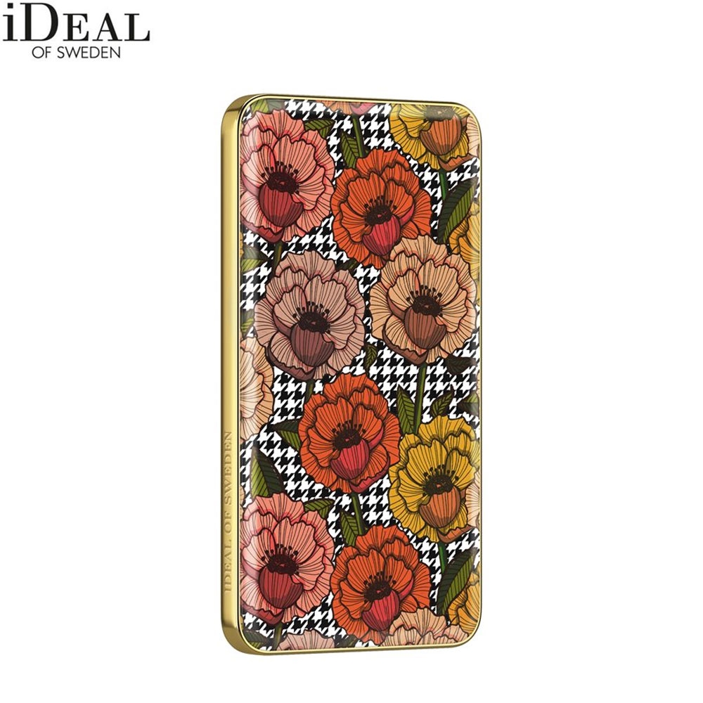 2.1A USB Power Bank 5000mAh Ladegerät Slim Look (IDFPB-155) - Retro Bloom