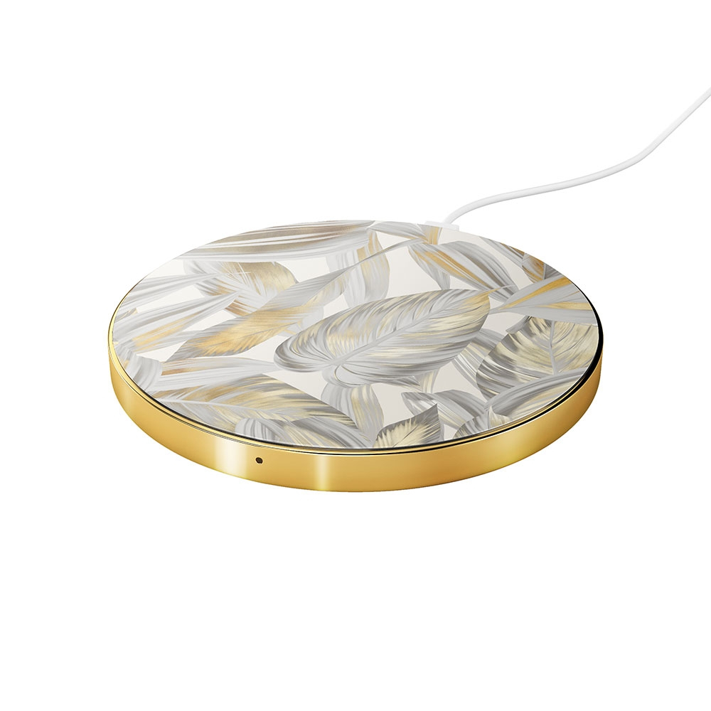 Image of iDeal of Sweden - Qi Induktionsladegerät Wireless Ladestation 10W (IDFQI-117) - Platinum Leaves bei Apfelkiste.ch