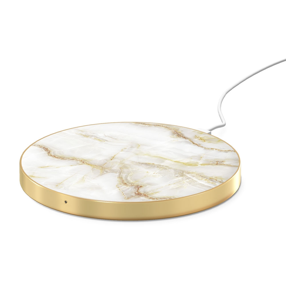 Image of iDeal of Sweden - Qi Induktionsladegerät Wireless Ladestation 10W (IDFQI-194) - Golden Pearl Marble bei Apfelkiste.ch